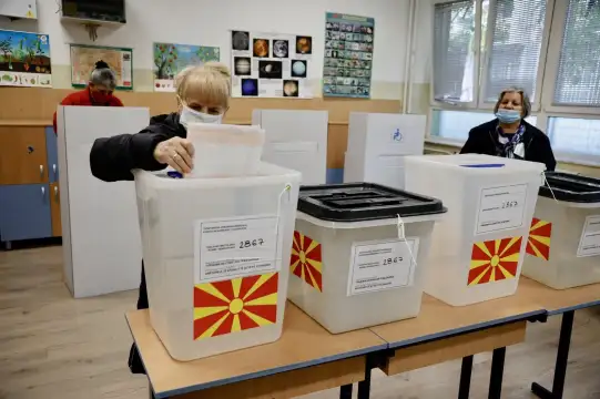 Избирателната активност на президентските избори в Северна Македония до 09 00