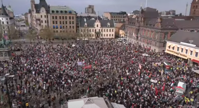 Хиляди протестиращи се събраха в Стокхолм срещу участието на Израел