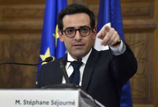 Стефан Сежурне външен министър на Франция сподели позицията на страната