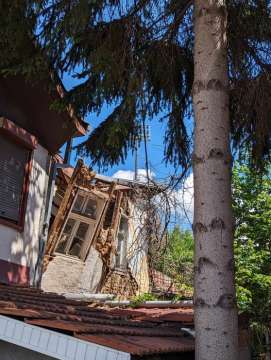 Част от къщата на писателя Димитър Талев в Прилеп е