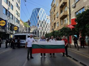 Нов протест в защита на българския лев пред сградата на ЕК