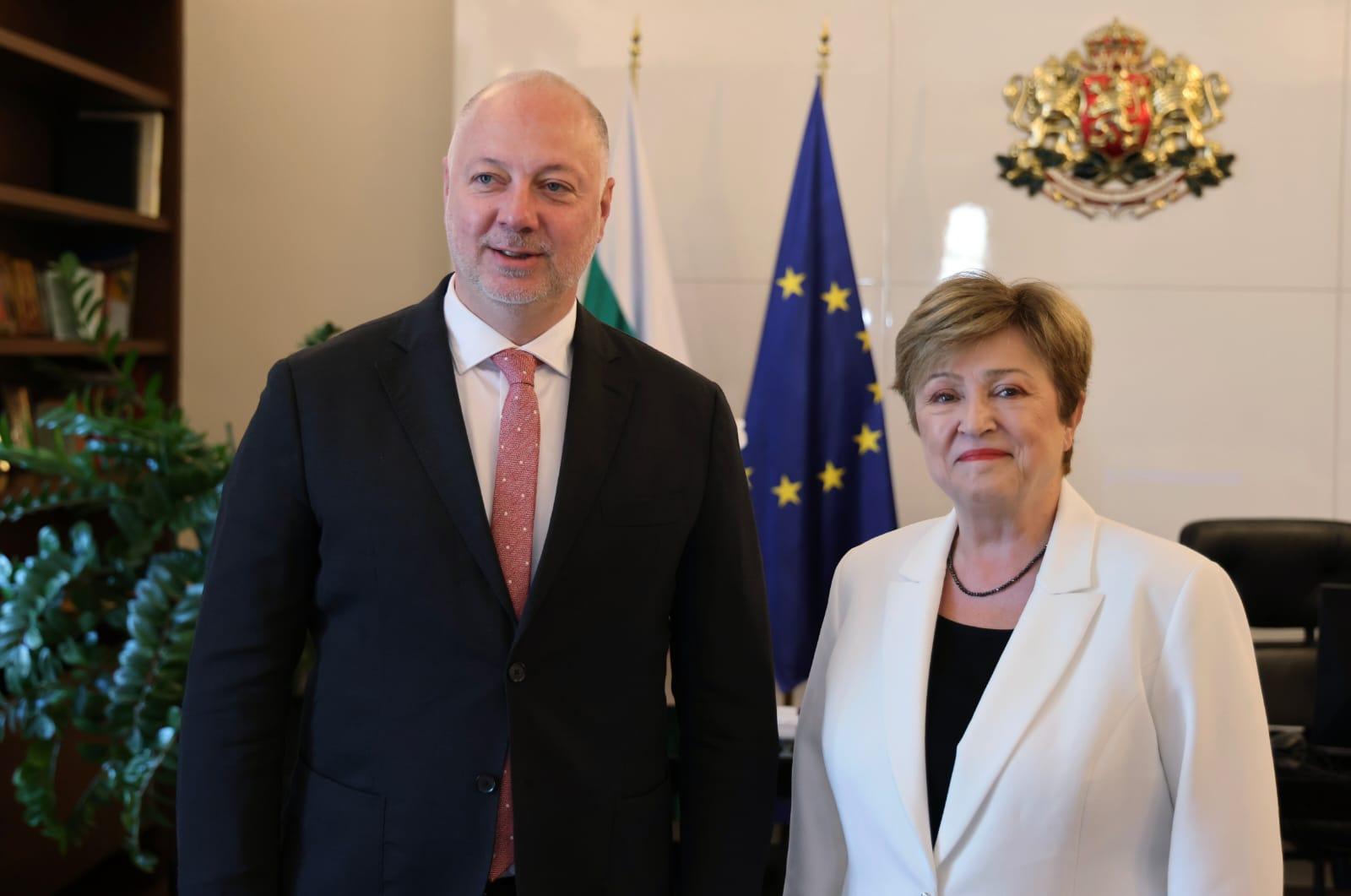 Премиерът Росен Желязков и управляващият директор на Международния валутен фонд