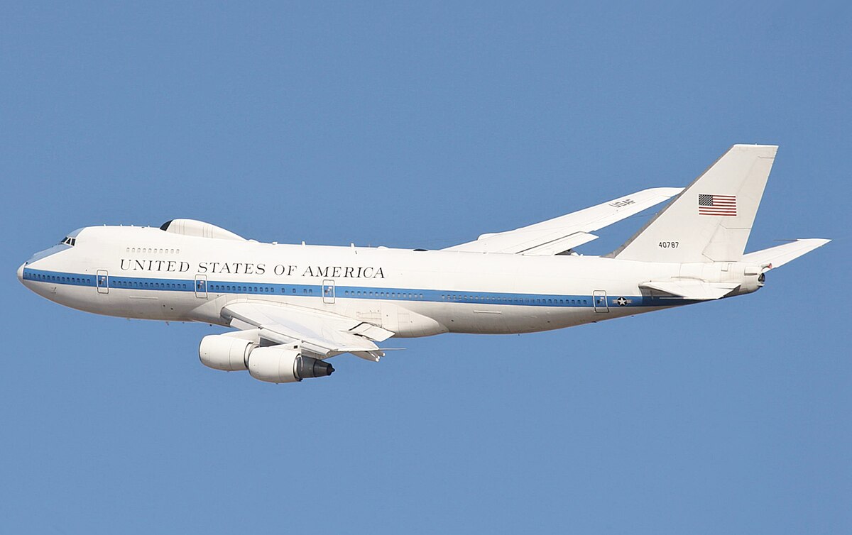 Американски военен самолет E 4B 8222 Nightwatch 8220 известен още