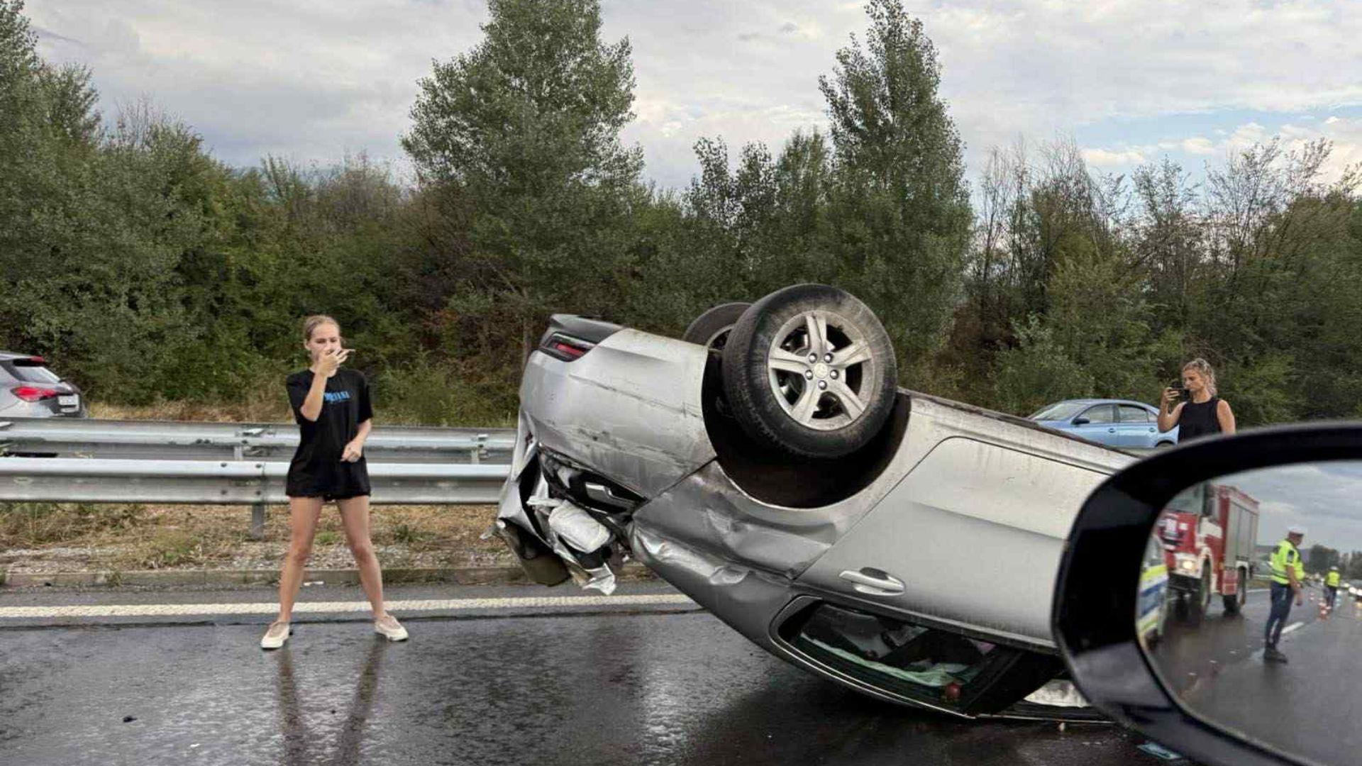 Верижна катастрофа е затворила движението на магистрала Струма в района