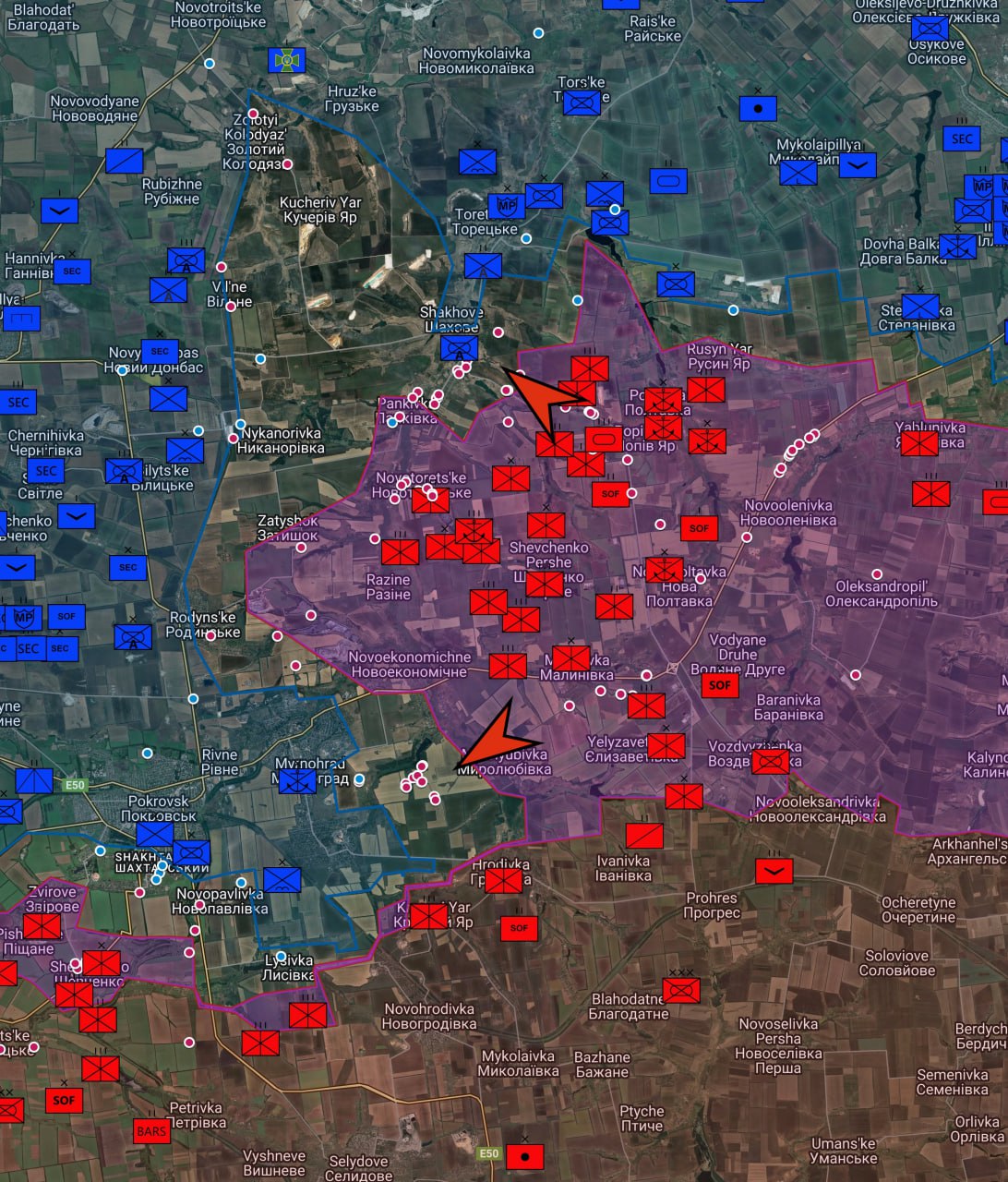 фронта при Доброполие и Порковск