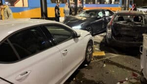 Шофьор с над 1,2 промила алкохол помете 6 коли в центъра на София