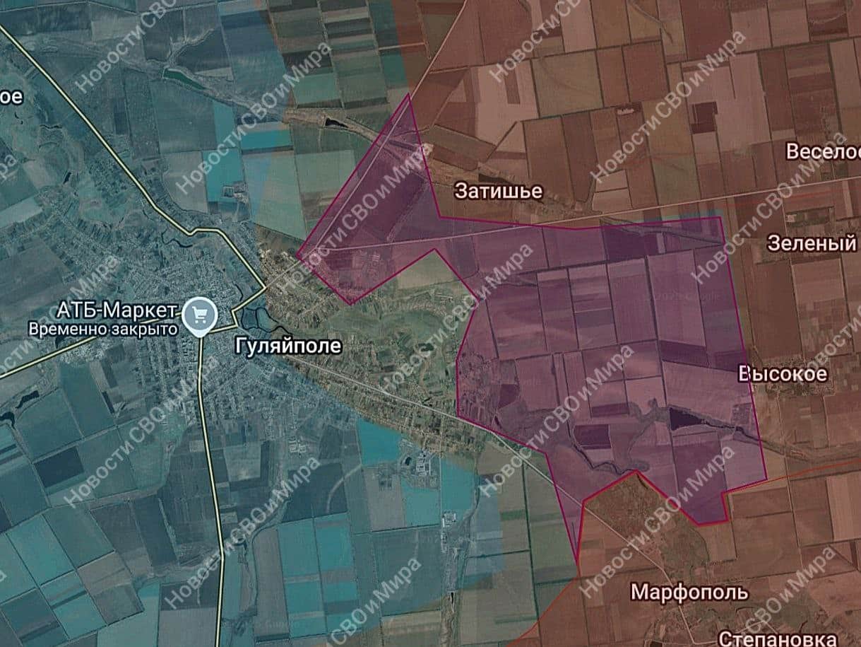 Боеве в покрайнините на Гуляйполе