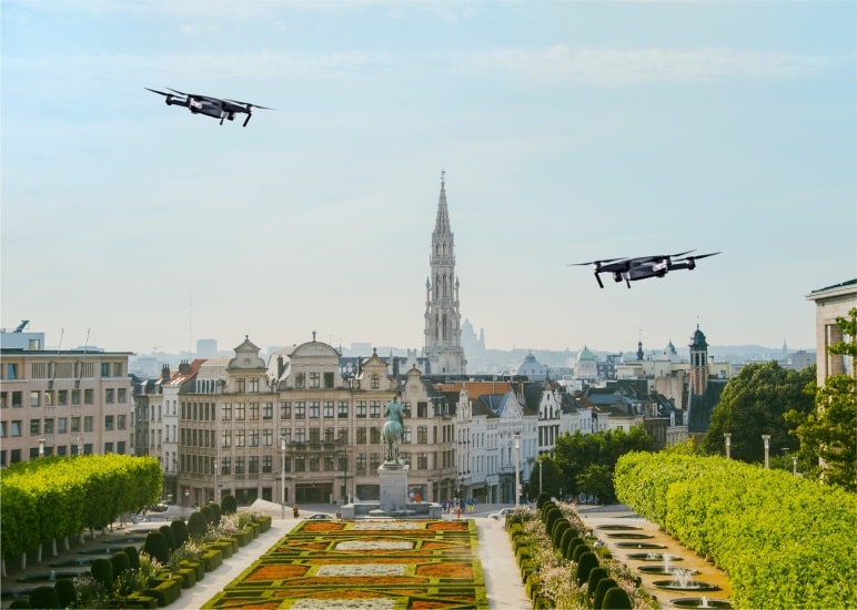 Дронове в Брюксел