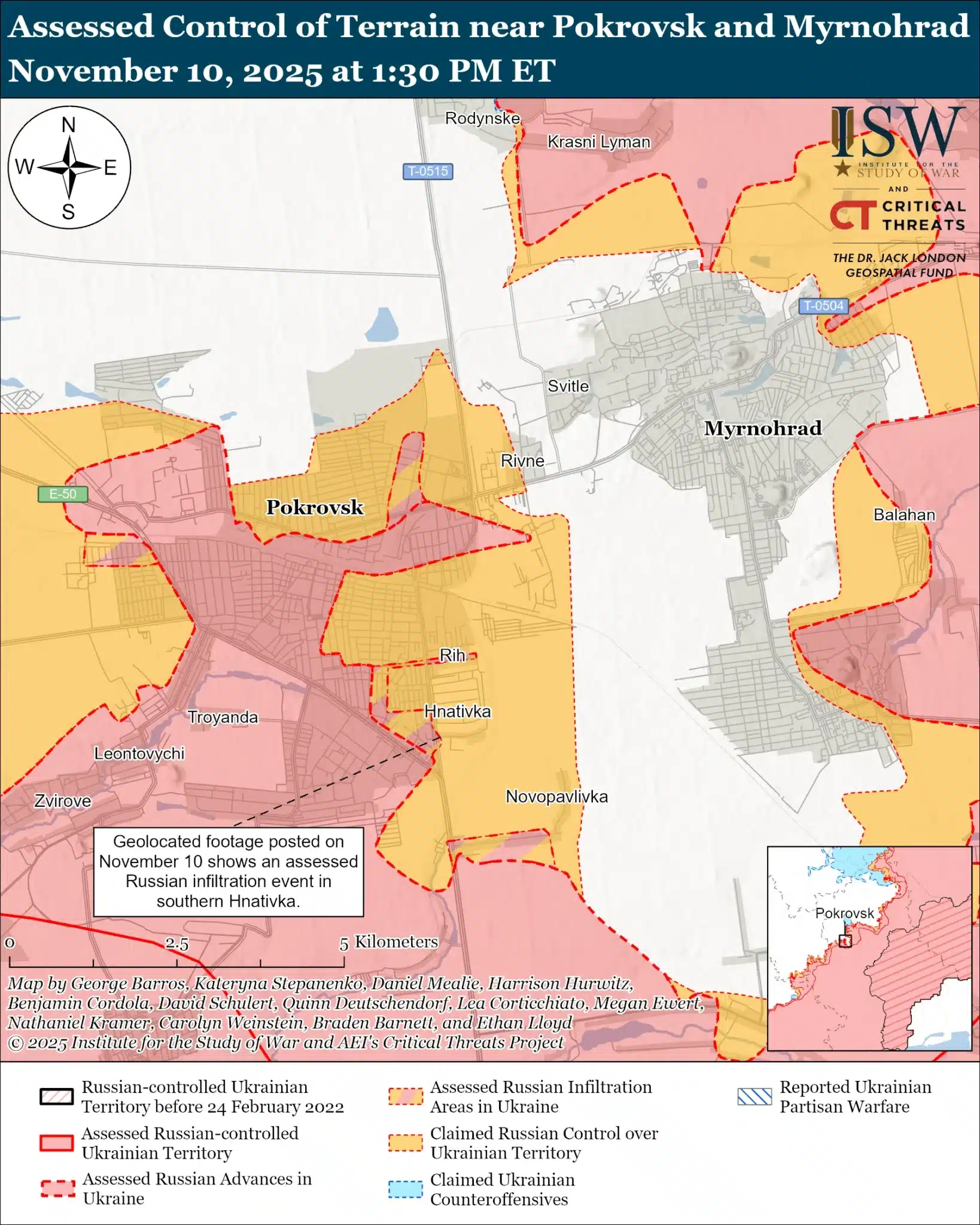 Ситуацията в района на Покровск и Мирноград остава напрегната тъй