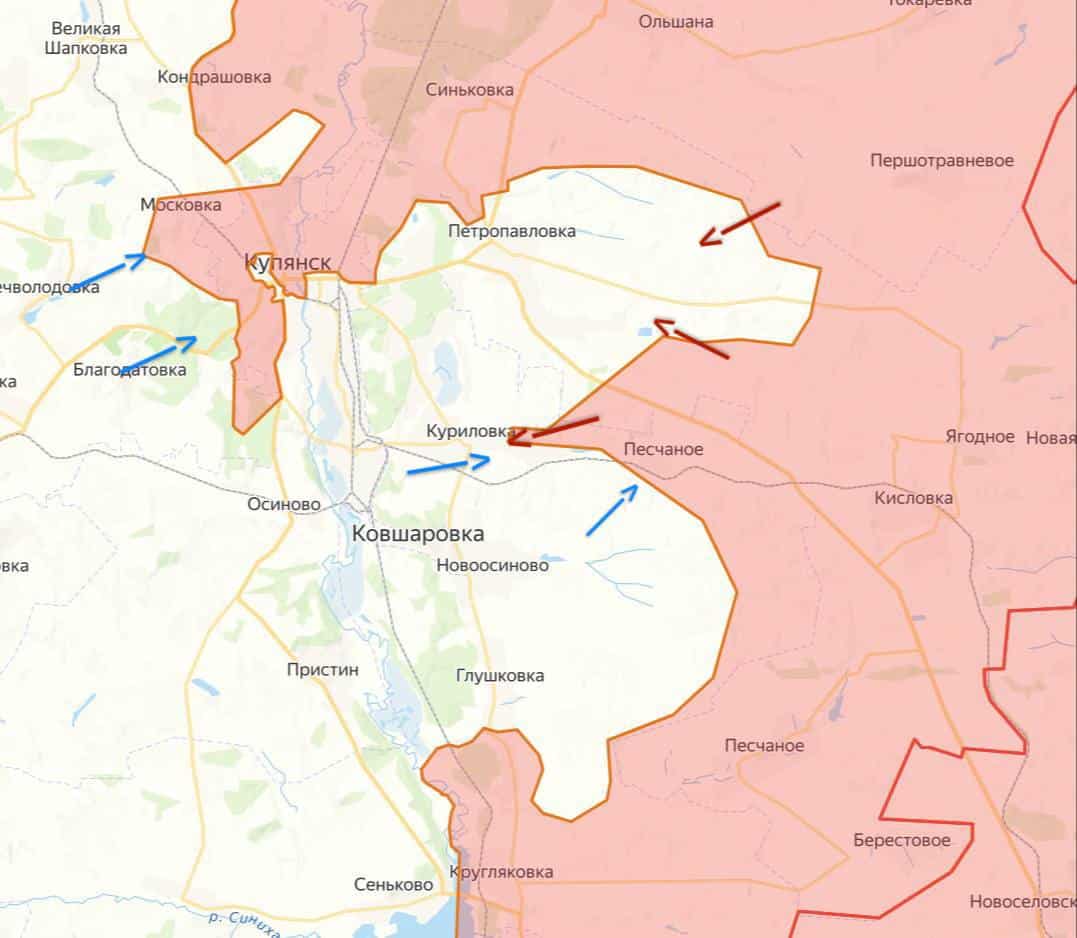 Контранастъпление на ВСУ при Купянск