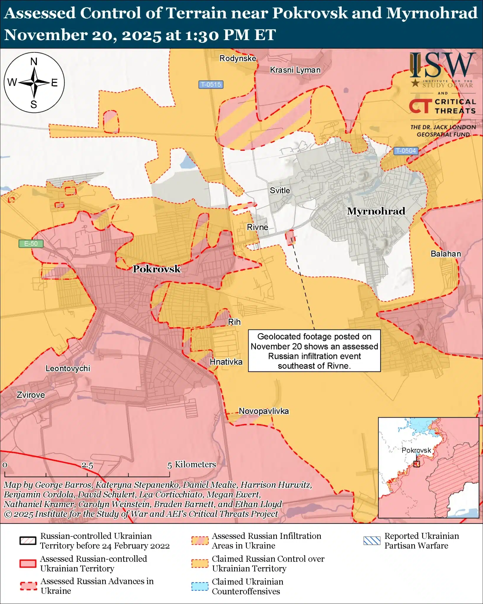 Покровск и Мирноград ISW