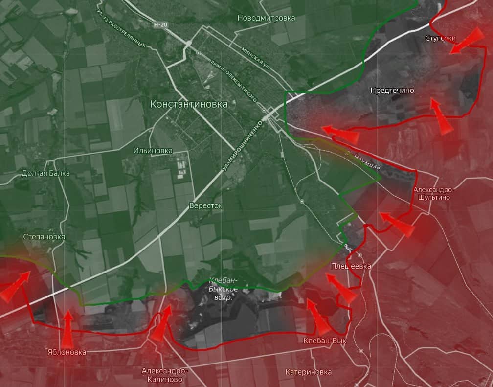 Руснаците хващат Константиновка в клещи