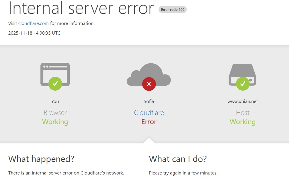 Срив на Cloudflare