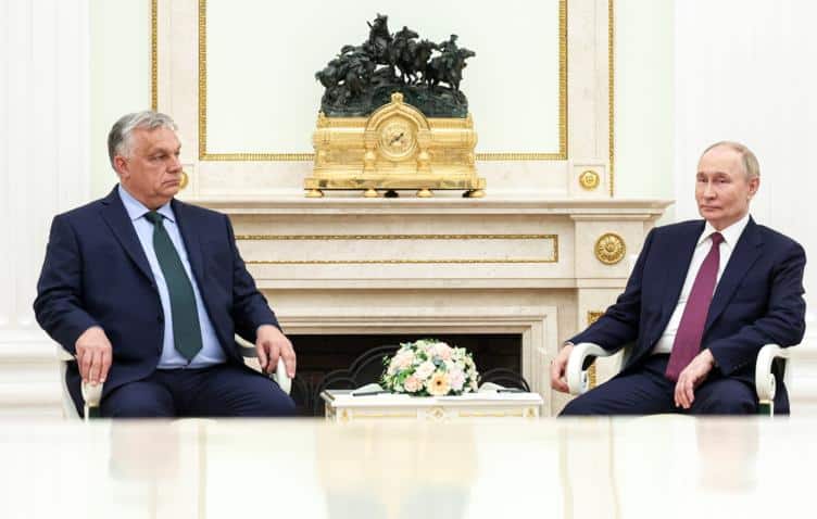 Владимир Путин и Виктор Орбан в Кремъл