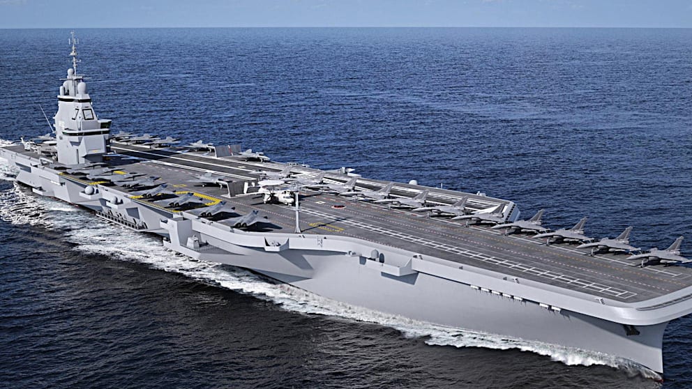 Франция започва строителството на нов атомен самолетоносач Той ще бъде