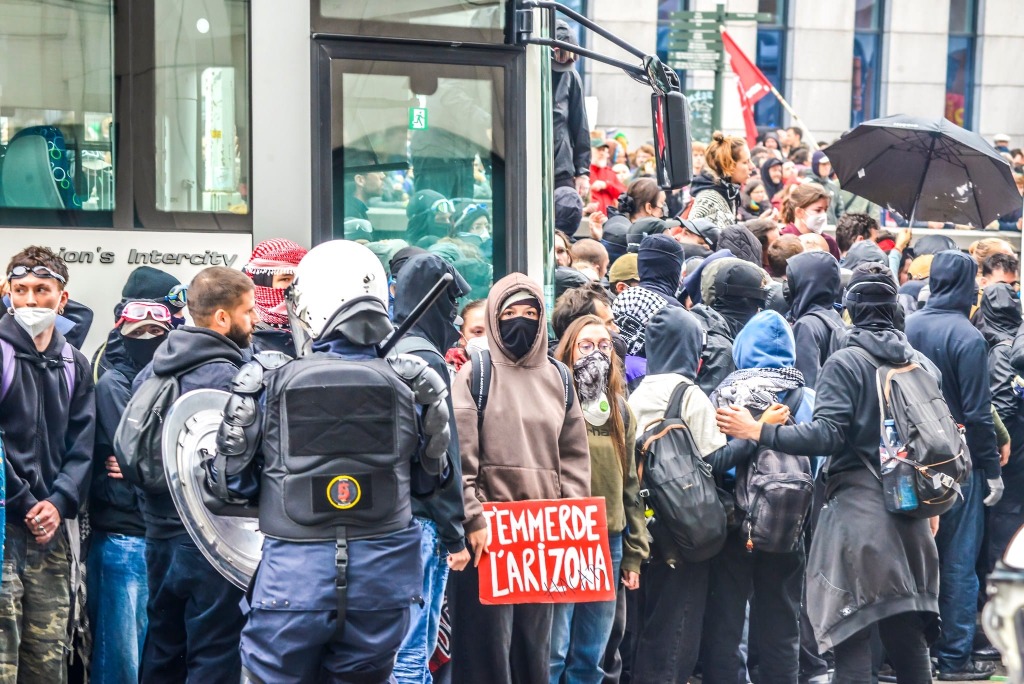 Обединеният фронт на синдикатите организира днес и демонстрация в Брюксел