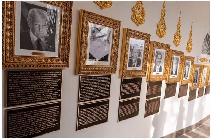 Администрацията на президентът на Америка Доналд Тръмп постави възпоменателна плоча