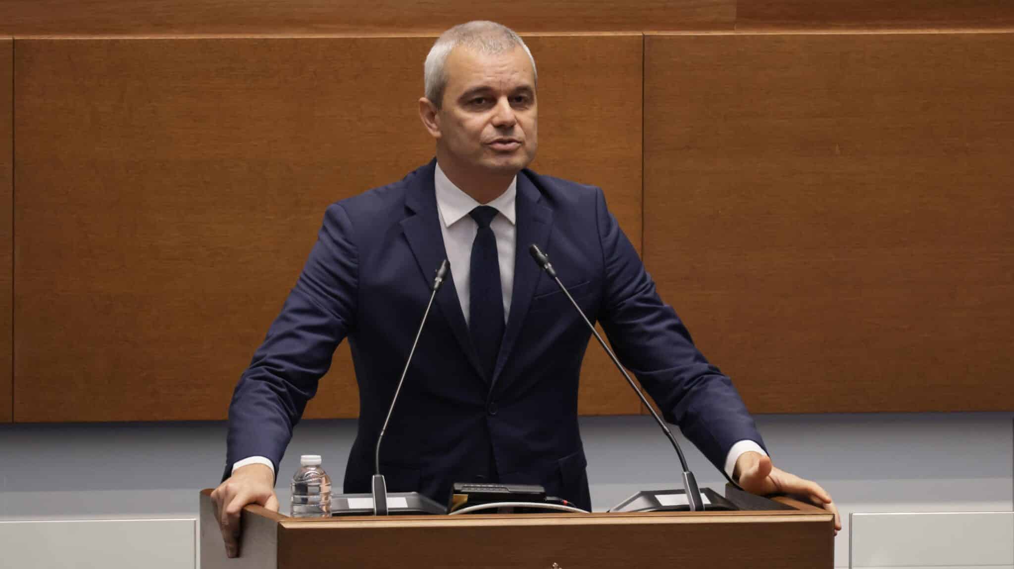Лидерът на Възраждане Костадин Костадинов направи остра декларация от парламентарната