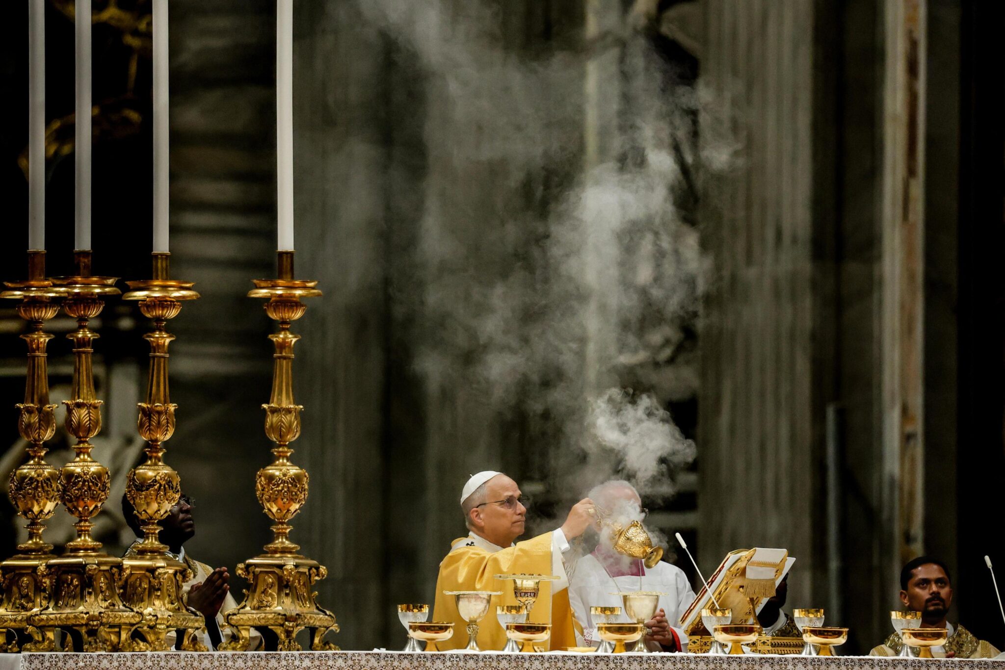 Папа Лъв XIV отслужи първата си коледна меса като глава