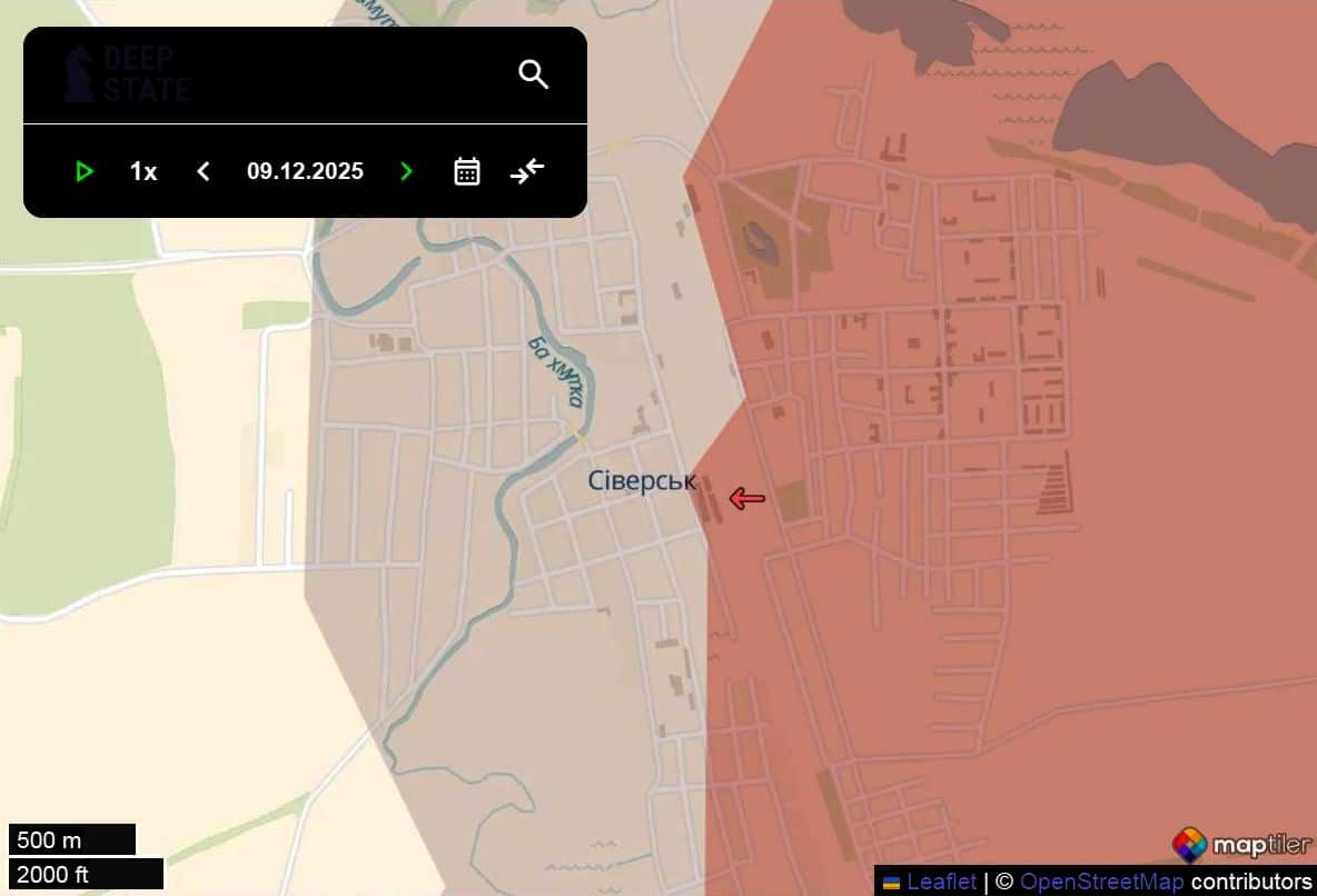 Руската армия активно прониква в Северск и вече форсира река