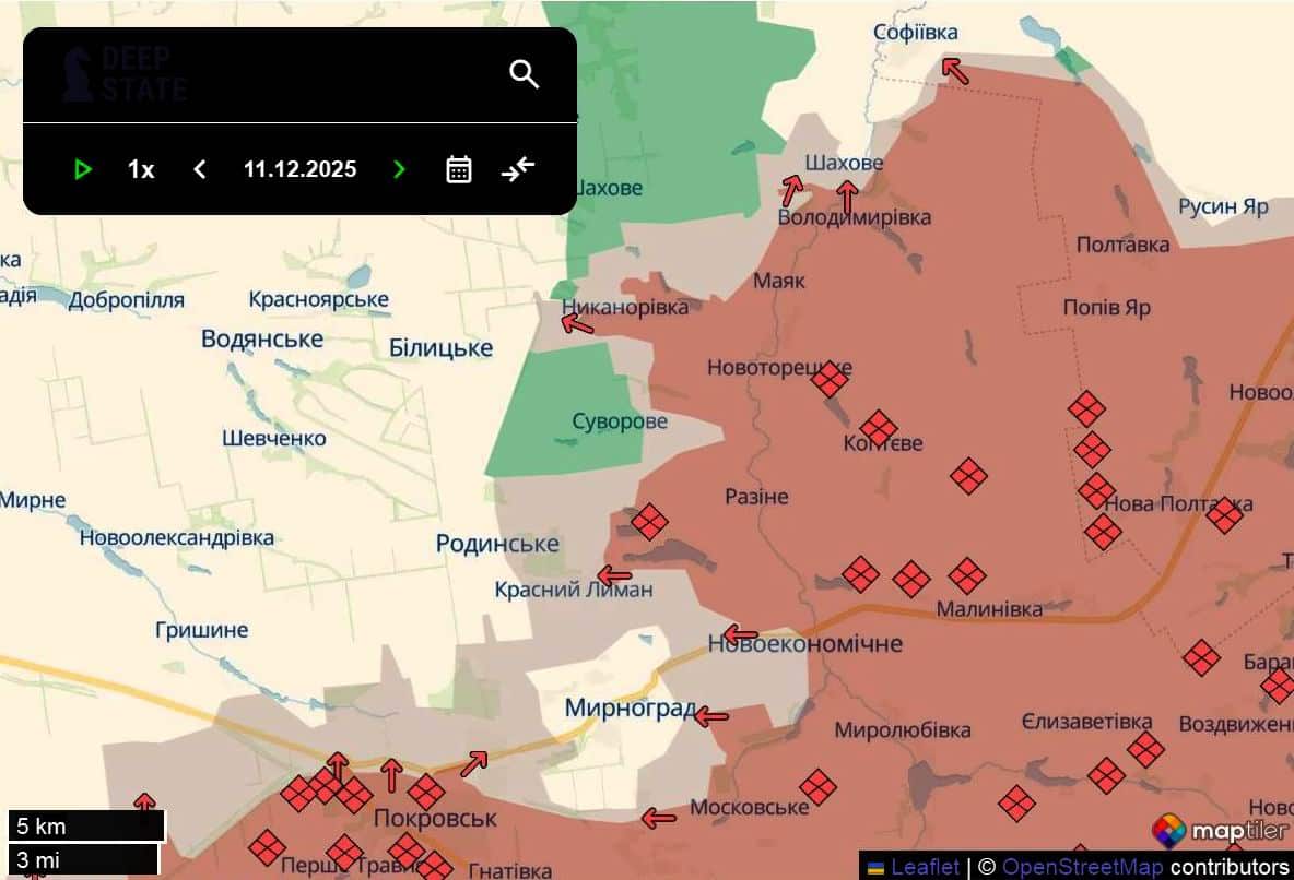През последните 24 часа руските войски са напреднали на шест