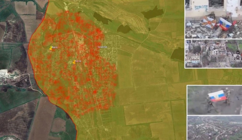 Военният наблюдател на BILD Юлиан Рьопке съобщава че град Северск