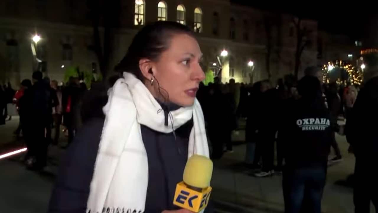 Репортаж на журналиста от ТВ Евроком Златина Петкова и операторът