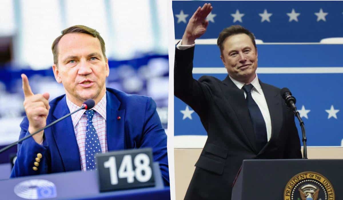 Радослав Сикорски и Илон Мъск