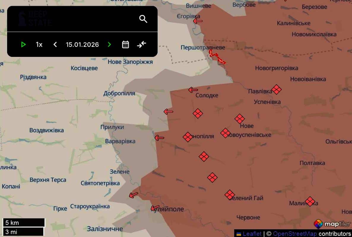Руско настъпление в Запорожка област