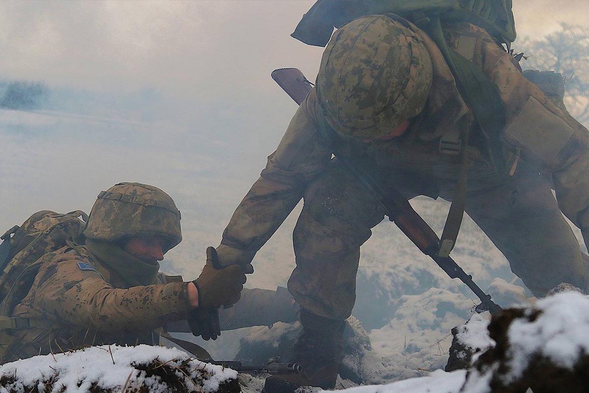 Украински войници