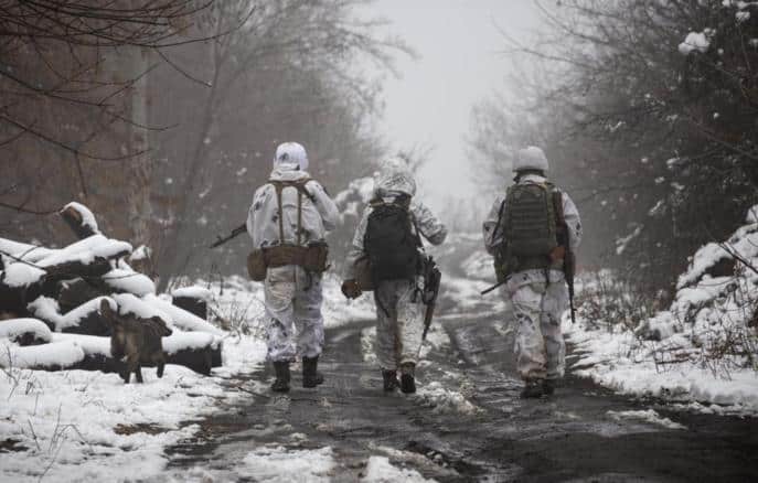 Украински войници