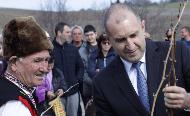 Румен Радев: Лозето не ще молитва, а мотика – така и с българската политика