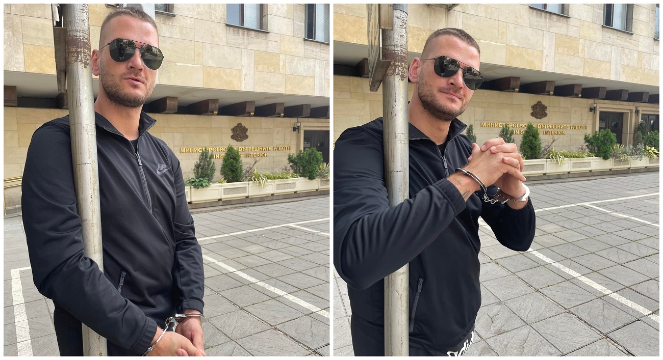 Симон Милков от „Шибанистан“ се заключи с белезници пред МВР – обяви гладна стачка (ВИДЕО)