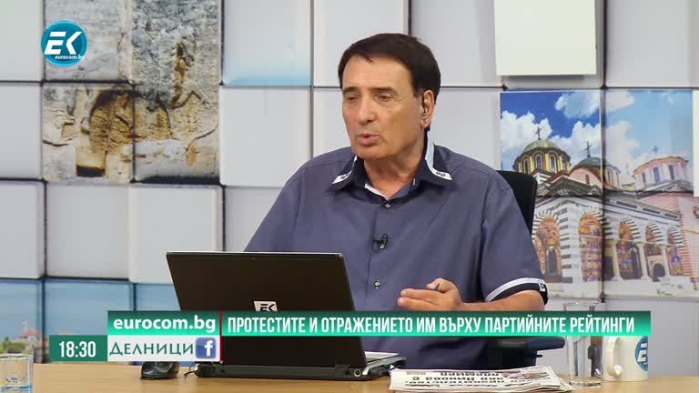 29-07-2020 Димитър Ганев, социолог от „Тренд“  Ще намалят ли устрема на протеста социалните мерки на кабинета?  Предсрочни или редовни избори?  Протестите и отражението им върху партийните рейтинги